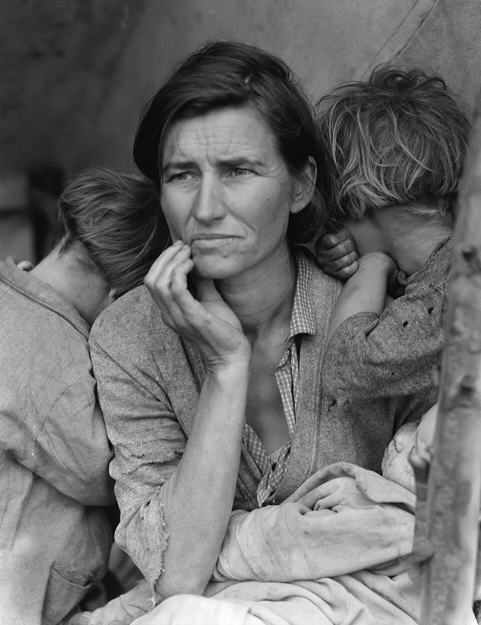 A mother and her children